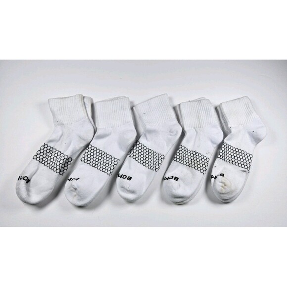 Bombas Original Quarter Socks Lot Of 5 Pairs Size L FLAWED - Picture 1 of 8